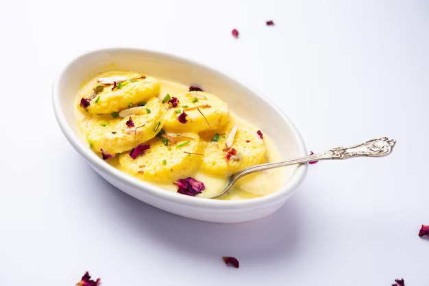 Panipuri Paradise's Signature Rasmalai: Indulgence Redefined