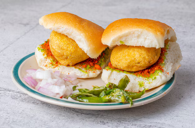 Vada Pav Indian street food at Pani Puri Paradise Mississauga