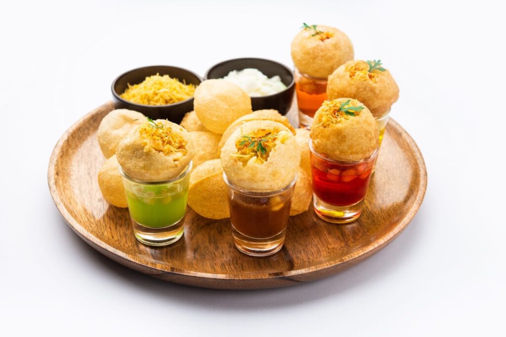 Pani Puri plate with 30 pieces at Pani Puri Paradise Mississauga